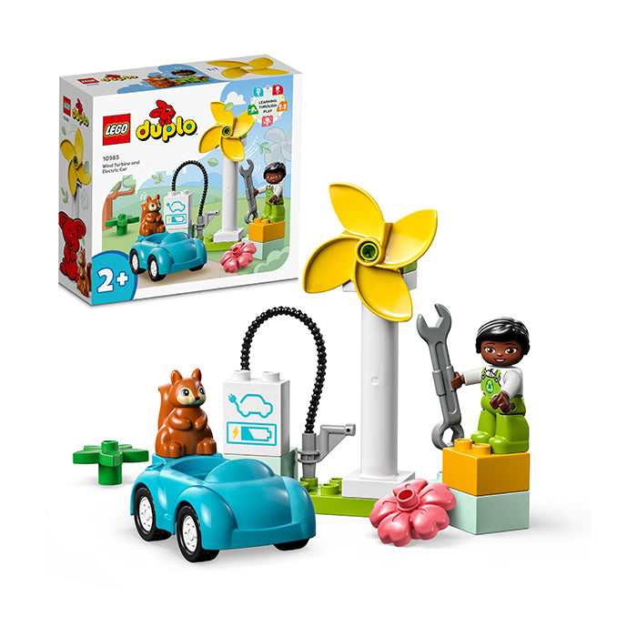 10985 WIND TURBINE AND ELECTRIC CAR TOYS by LEGO at Sundora