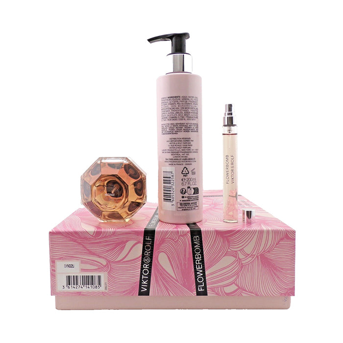 FLOWERBOMB WOMAN EDP 100ML + 10ML + BODY LOTION 200ML GIFT SET GIFT SET by VIKTOR & ROLF at Sundora