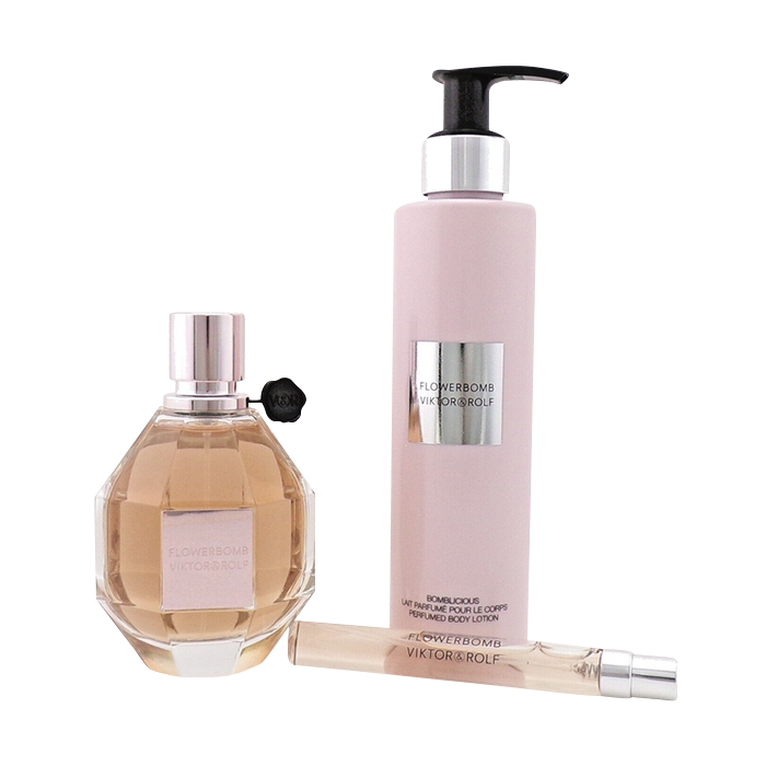 FLOWERBOMB WOMAN EDP 100ML + 10ML + BODY LOTION 200ML GIFT SET GIFT SET by VIKTOR & ROLF at Sundora