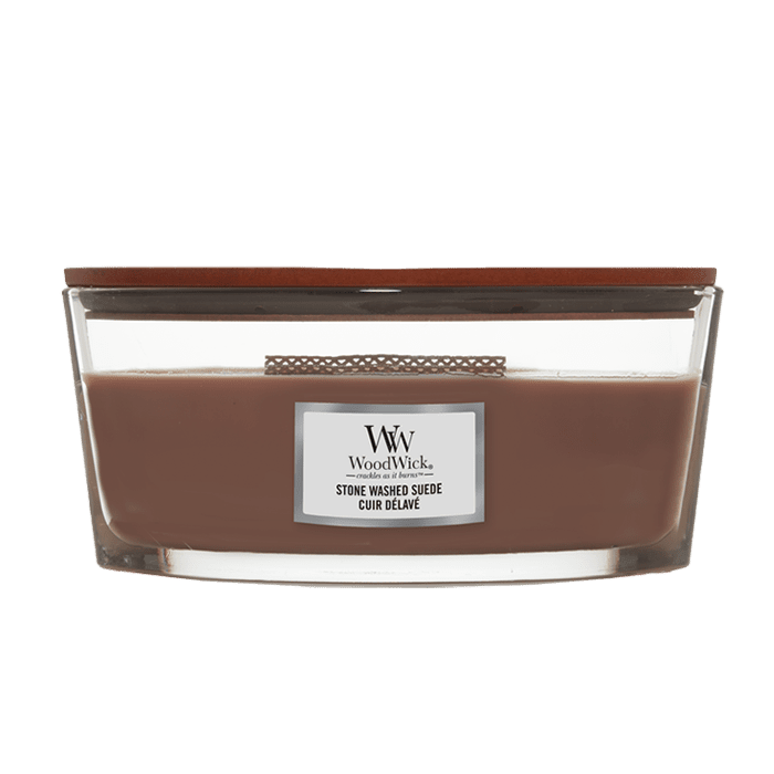 STONE WASHED SUEDE CANDLE CANDLE by WOODWICK at Sundora
