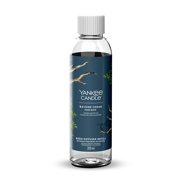 BAYSIDE CEDAR SIGNATURE REED DIFFUSER REFILL DIFFUSER by YANKEE CANDLE at Sundora