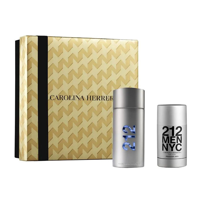 212 NYC MEN 100ML EAU DE TOILETTE AND 75 ML DEODORANT STICK GIFT SET by CAROLINA HERRERA at Sundora