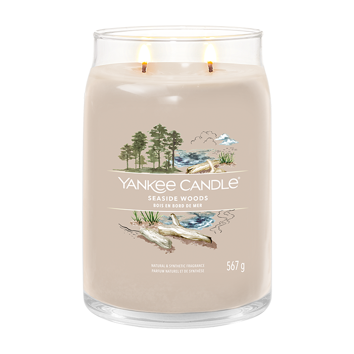 SEASIDE WOODS SIGNATURE JAR CANDLE by YANKEE CANDLE at Sundora