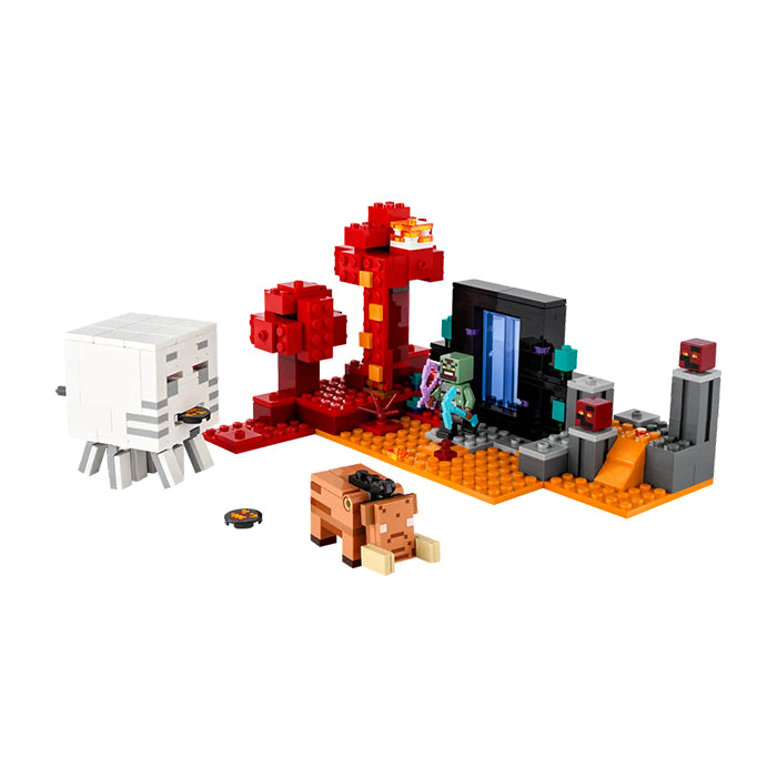 21255 MINECRAFT THE NETHER PORTAL AMBUSH TOYS by LEGO at Sundora