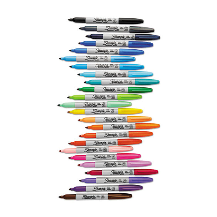 SHARPIE® FINE POINT ELECTRO POP MARKER, ASSORTED, 24 MARKERS MARKERS by SHARPIE at Sundora