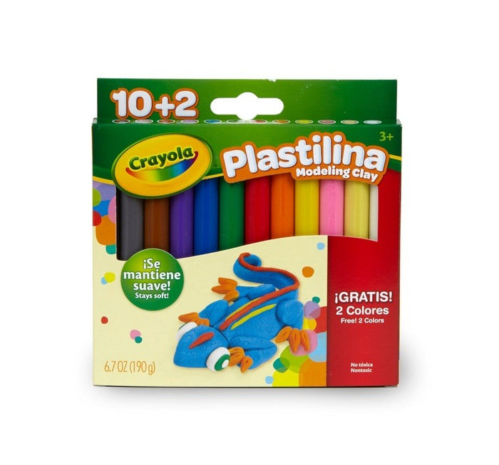 Plastilina Modeling Clay 12 Colors STATIONERY by CRAYOLA at Sundora