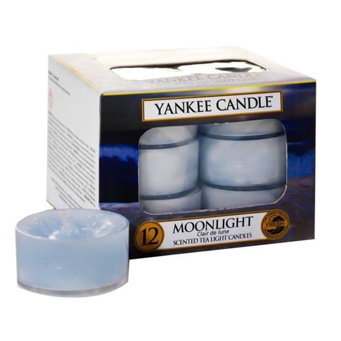 MOONLIGHT 12 TEA LIGHTS SENTIMENTS SET CANDLE by YANKEE CANDLE at Sundora