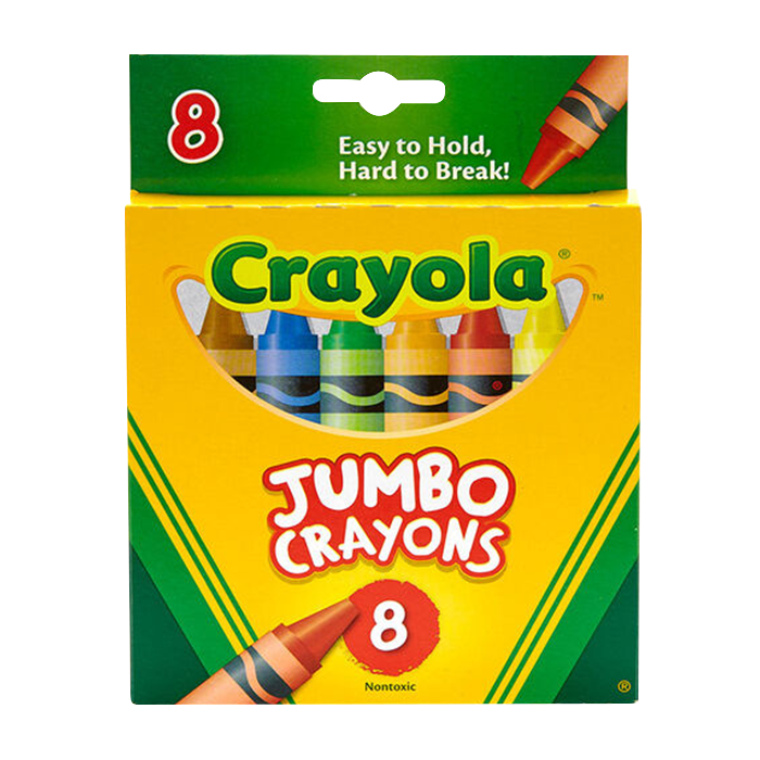 CRAYOLA JUMBO CRAYONS, 8 COUNT STATIONERY by CRAYOLA at Sundora