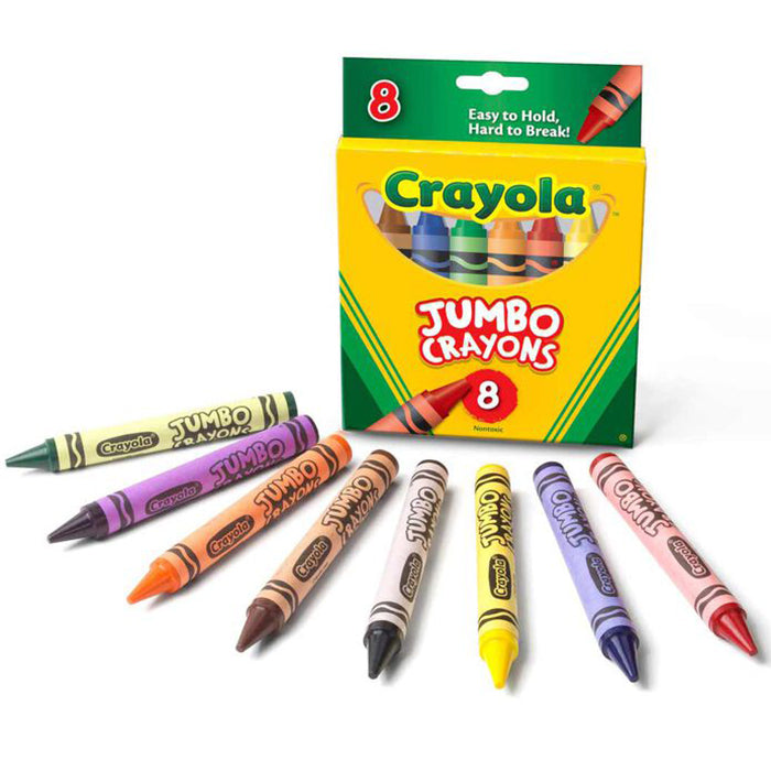 CRAYOLA JUMBO CRAYONS, 8 COUNT STATIONERY by CRAYOLA at Sundora