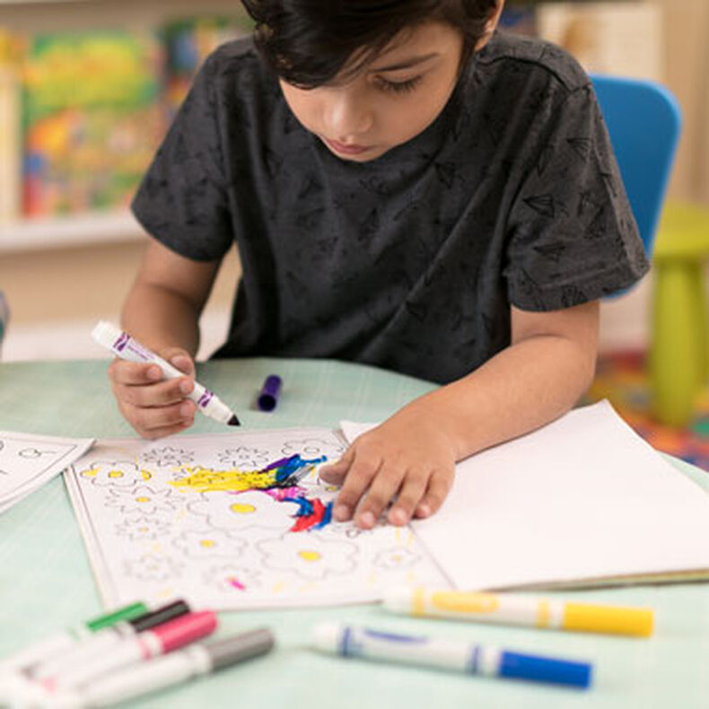Ultra-Clean Washable Markers, Broad Line, 8 Count MARKERS by CRAYOLA at Sundora