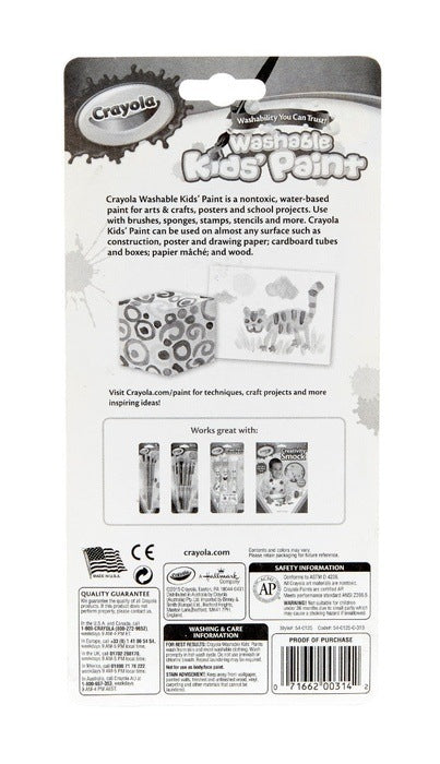 18 Colors Washable Kids Paint Pot With Brush PAINT SET by CRAYOLA at Sundora
