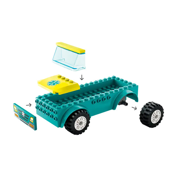 60403 EMERGENCY AMBULANCE AND SNOWBOARDER TOYS by LEGO at Sundora