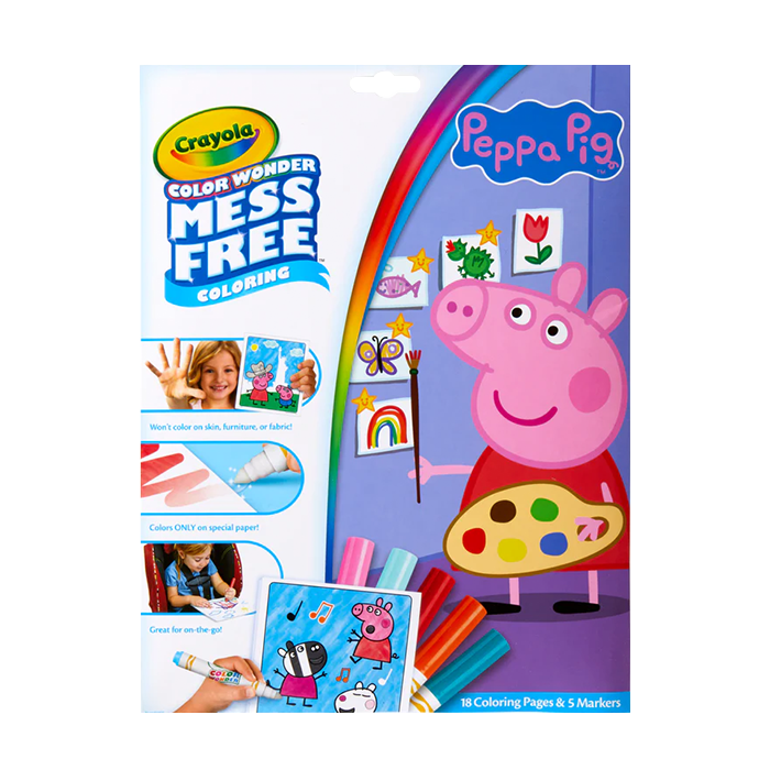 COLOR WONDER MESS FREE PEPPA PIG COLORING SET COLORING SET by CRAYOLA at Sundora