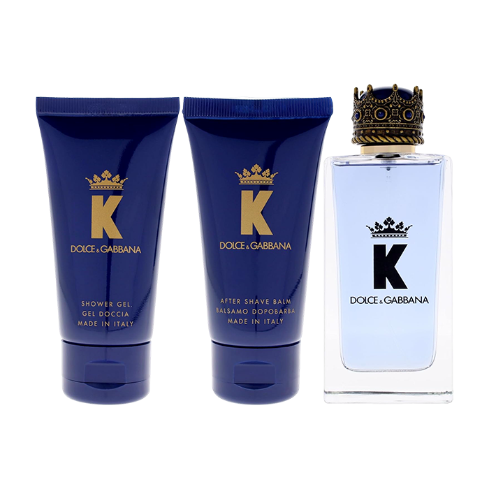 Dolce & Gabbana K (King) 3 Piece Gift Set Eau de Toilette for Men