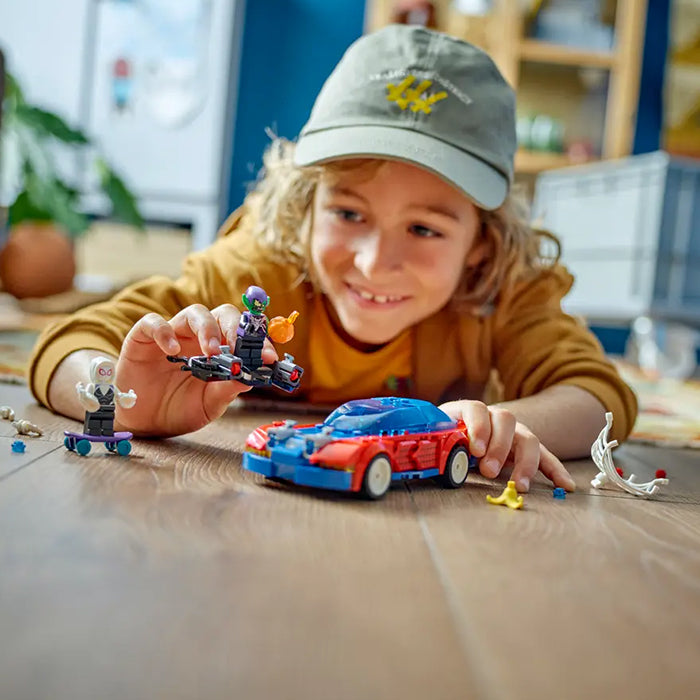 76279 SPIDER-MAN RACE CAR AND VENOM GREEN GOBLIN TOYS by LEGO at Sundora