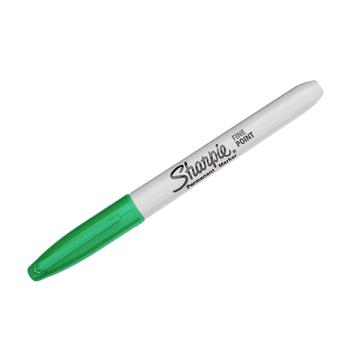 SHARPIE PERMANENT MARKERS FINE POINT GREEN STATIONERY by SHARPIE at Sundora
