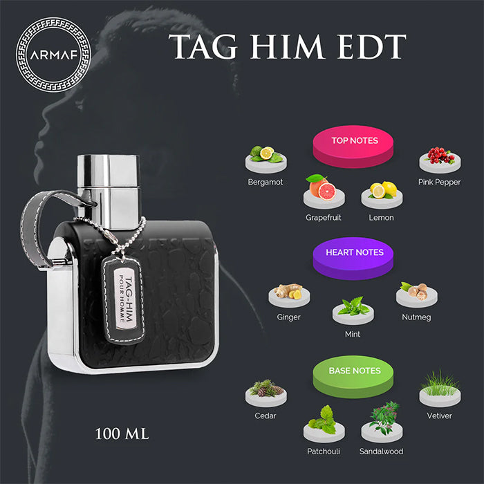 TAG HIM PURE HOMME EDP PERFUME by ARMAF at Sundora