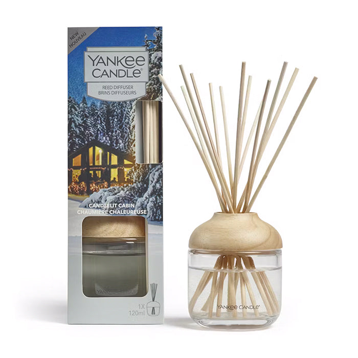 CANDLELIT CABIN REED DIFFUSER 120ML DIFFUSER by YANKEE CANDLE at Sundora