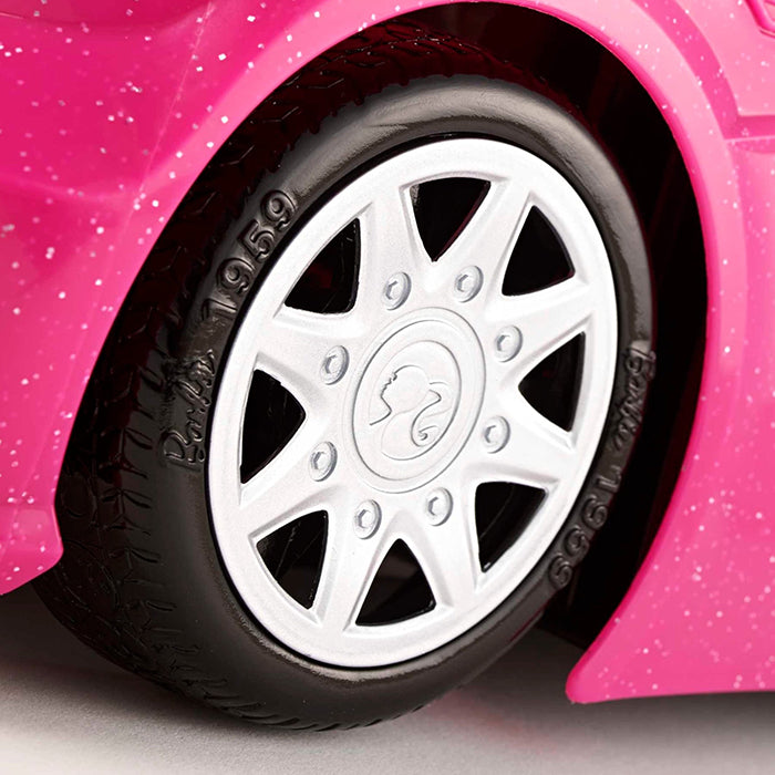 Doll & Car Playset, Sparkly Pink 2-Seater Toy Convertible With Glam Details & Fashion Doll - DJR55 DOLLS & PLAYSETS by BARBIE at Sundora