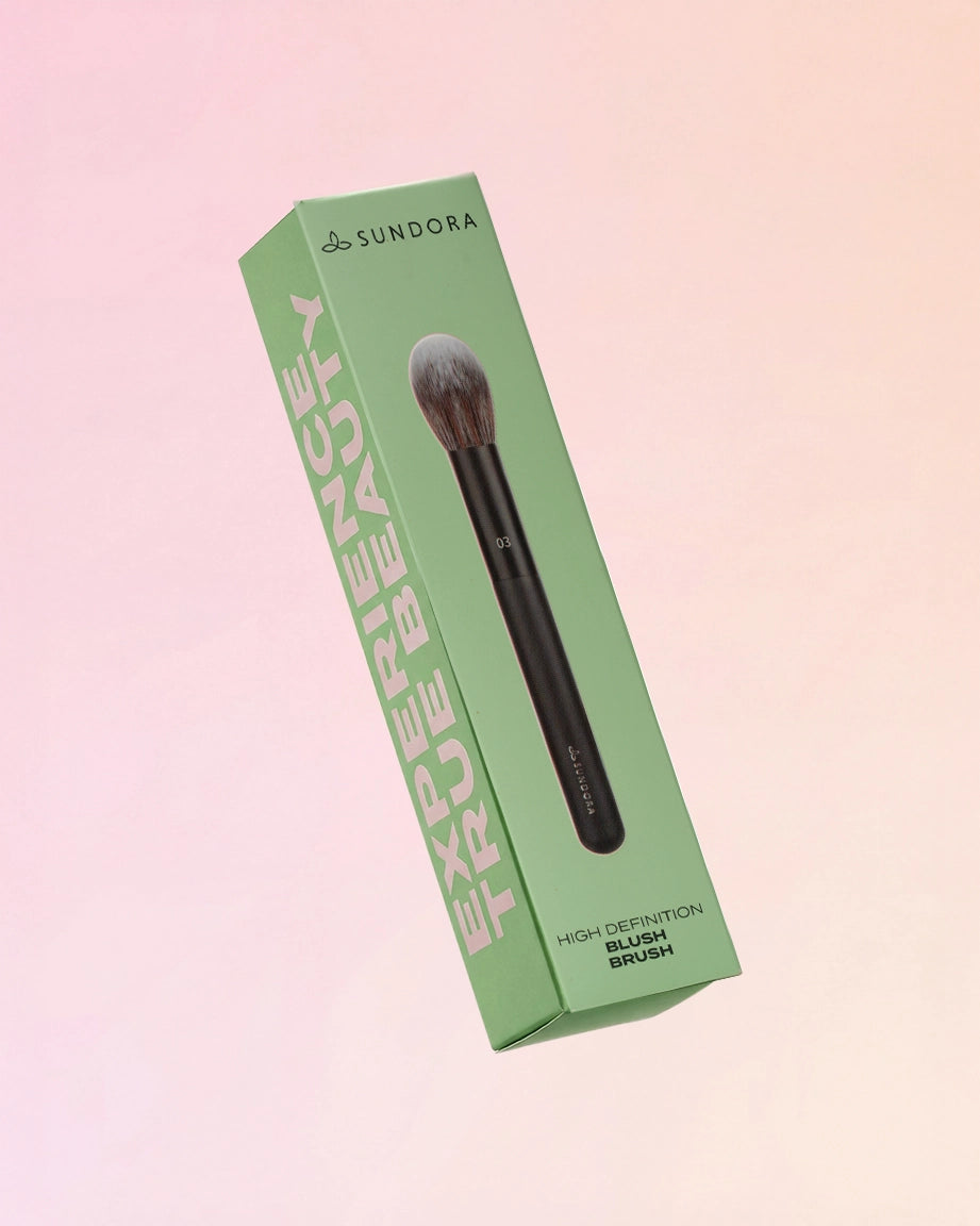 03 High Definition Blush Brush COSMETICS AND MAKEUP by SUNDORA at Sundora