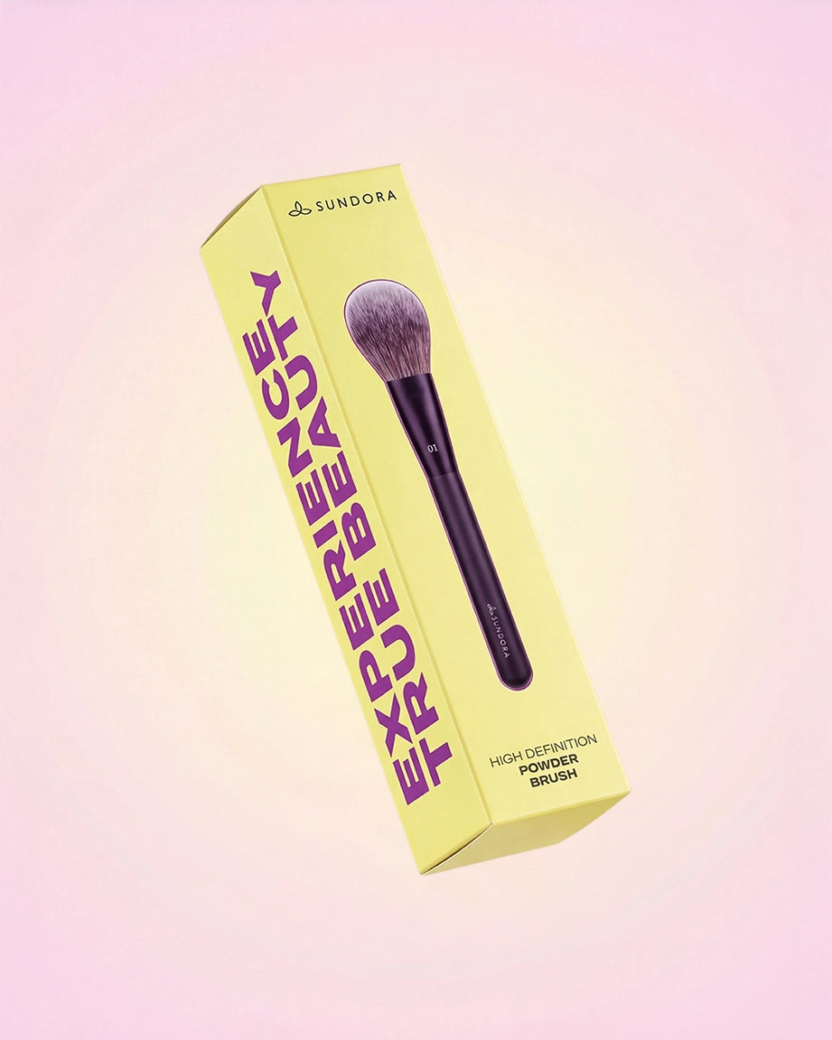 01 High Definition Powder Brush COSMETICS AND MAKEUP by SUNDORA at Sundora