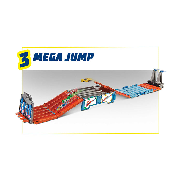 Race Crate With 3 Stunts in 1 Set Portable Easy Storage Ages 6 To 10 - GKT87 TRACKSETS & PLAYSETS by HOT WHEELS at Sundora