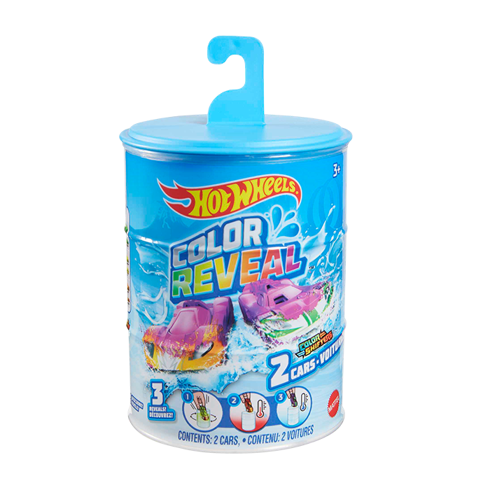 Color Reveal, Set Of 2 1:64 Scale Vehicles With Surprise Reveal & Color-Change Feature- GYP13 CARS & TRUCKS by HOT WHEELS at Sundora