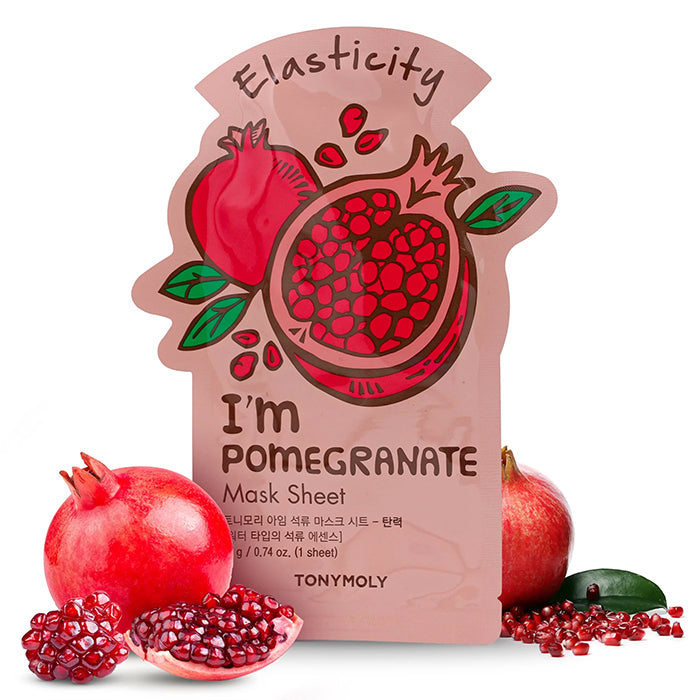 I AM POMEGRANATE MASK SHEET - ELASTICITY FACE MASK by TONYMOLY at Sundora