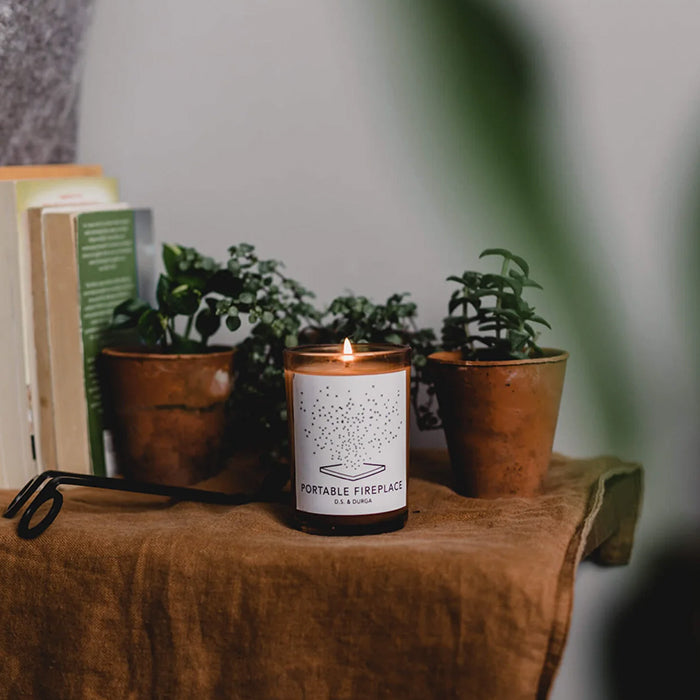 PORTABLE FIREPLACE CANDLE CANDLE by D.S. & DURGA at Sundora