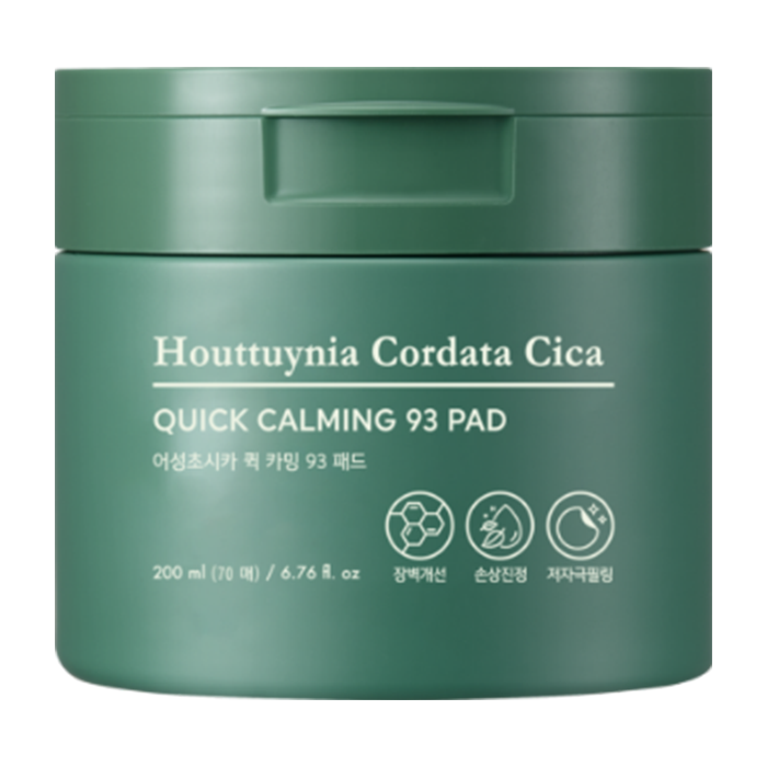 HOUTTUYNIA CORDATA CICA QUICK CALMING PAD TONER by TONYMOLY at Sundora
