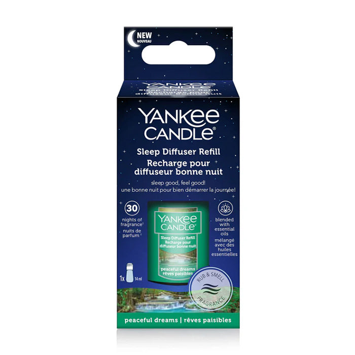 SLEEP DIFFUSER – PEACEFUL DREAMS REFILL DIFFUSER by YANKEE CANDLE at Sundora