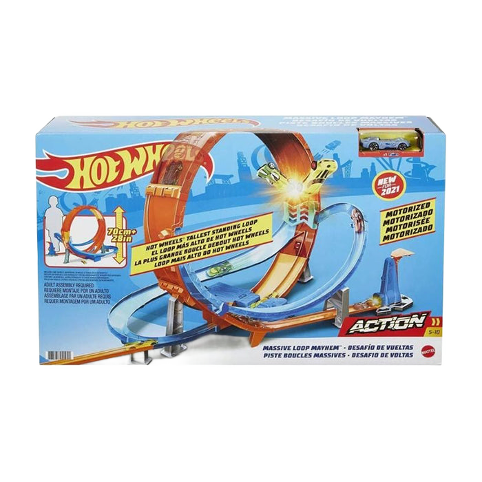Action Massive Loop Mayhem Track Set TRACKSETS & PLAYSETS by HOT WHEELS at Sundora