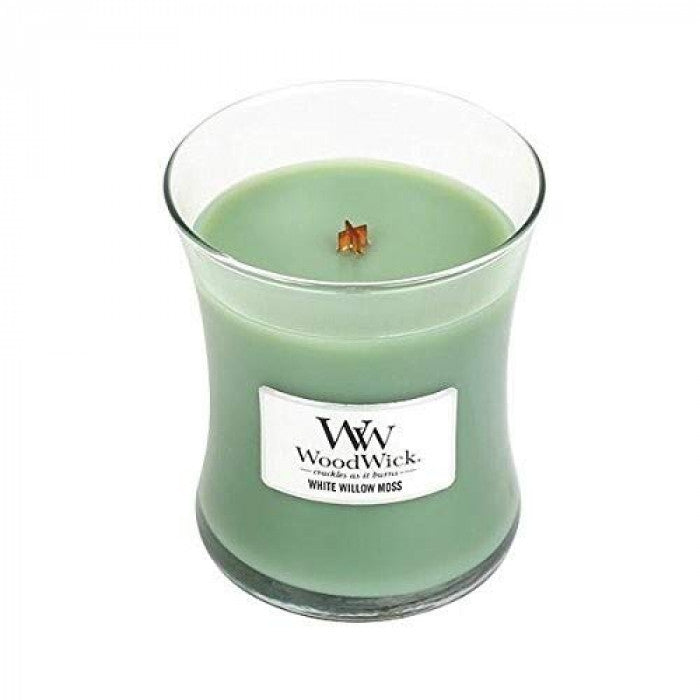 WHITE WILLOW MOSS CANDLE CANDLE by WOODWICK at Sundora