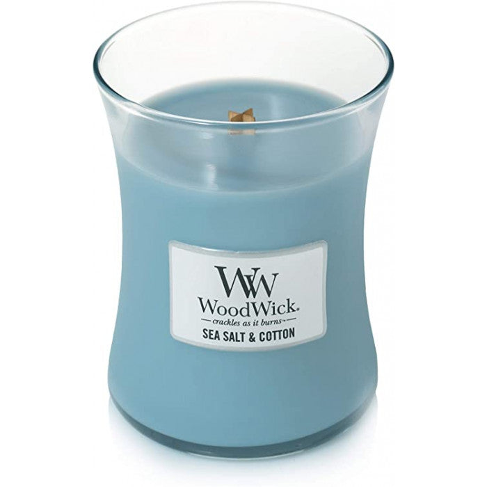 SEA SALT & COTTON CANDLE CANDLE by WOODWICK at Sundora