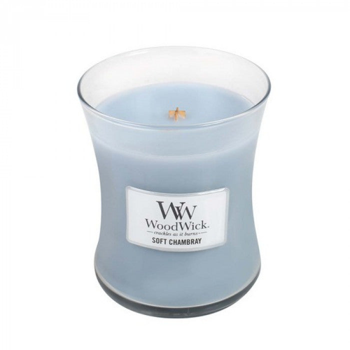 SOFT CHAMBRAY CANDLE CANDLE by WOODWICK at Sundora