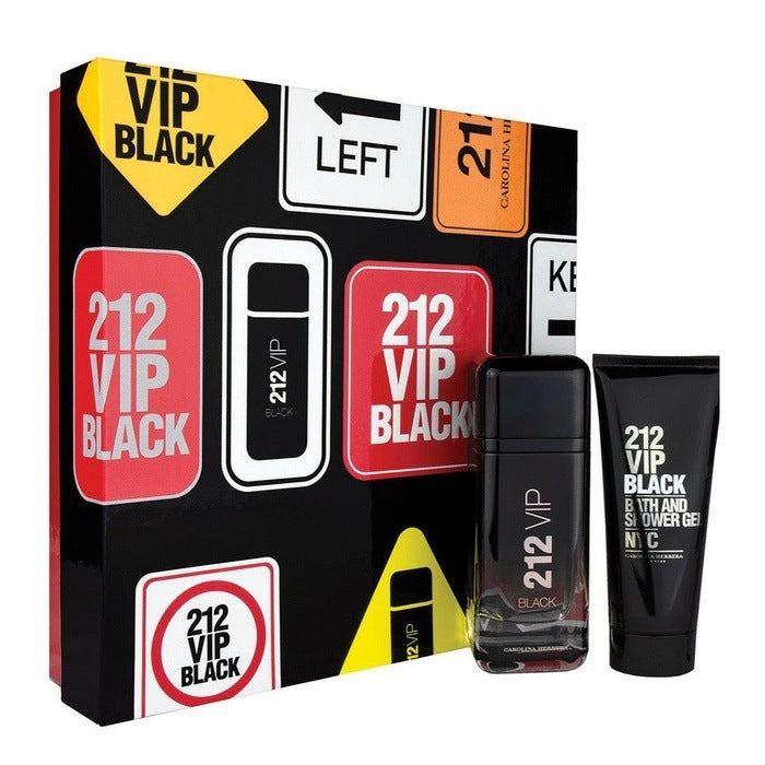 212 VIP BLACK MEN GIFT SET GIFT SET by CAROLINA HERRERA at Sundora