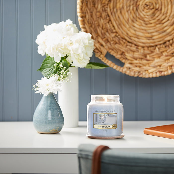 A CALM & QUIET PLACE CLASSIC JAR CANDLE by YANKEE CANDLE at Sundora