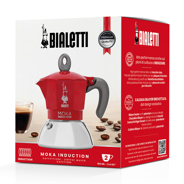RED MOKA INDUCTION GLASSWARE by BIALETTI at Sundora