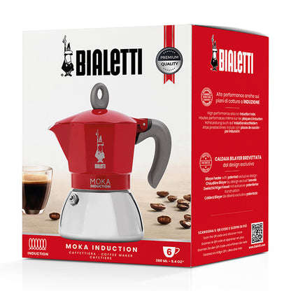 RED MOKA INDUCTION GLASSWARE by BIALETTI at Sundora