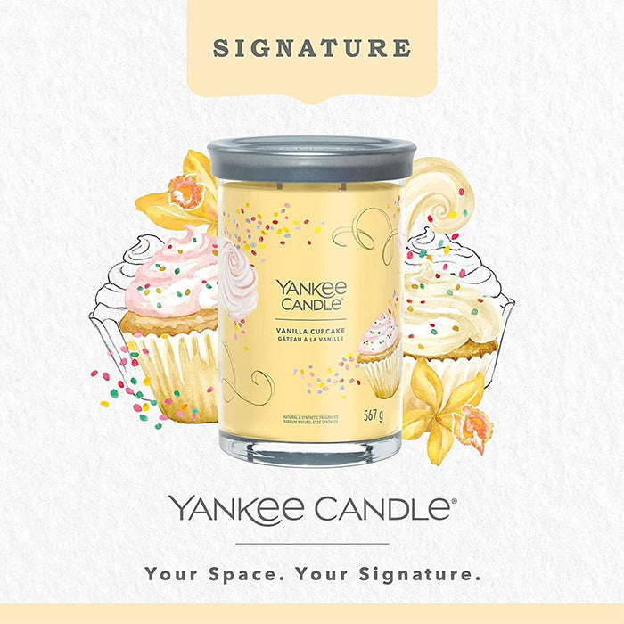VANILLA CUPCAKE SIGNATURE TUMBLER CANDLE CANDLE by YANKEE CANDLE at Sundora