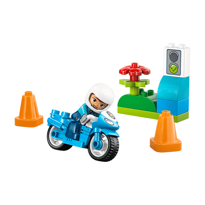 10471 Blue Police Motorcycle