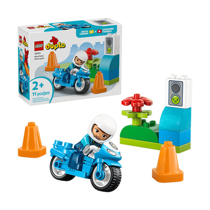 10471 Blue Police Motorcycle