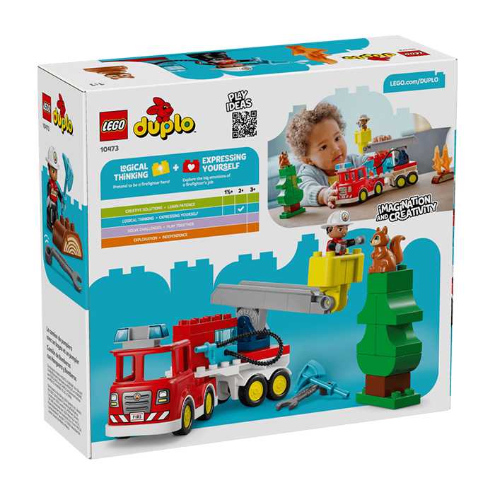 10473 Fire Truck with Hose and Firefighter