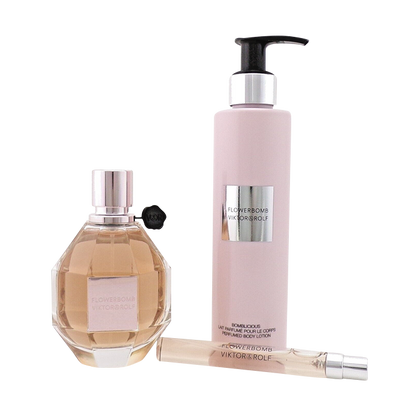 FLOWERBOMB WOMAN EDP 100ML + 10ML + BODY LOTION 200ML GIFT SET GIFT SET by VIKTOR &amp; ROLF at Sundora