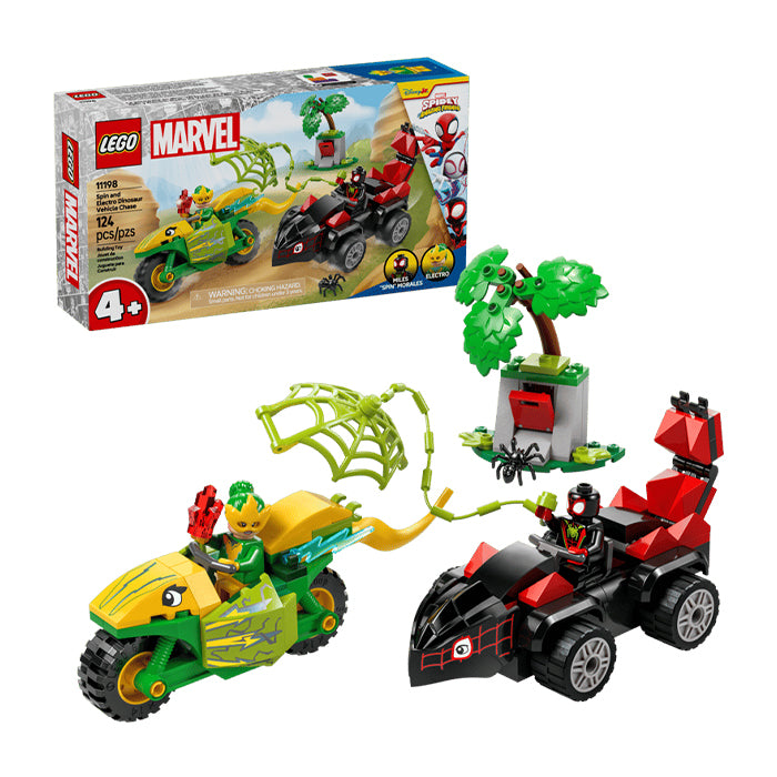 11198 Spin and Electro Dinosaur Vehicle Chase