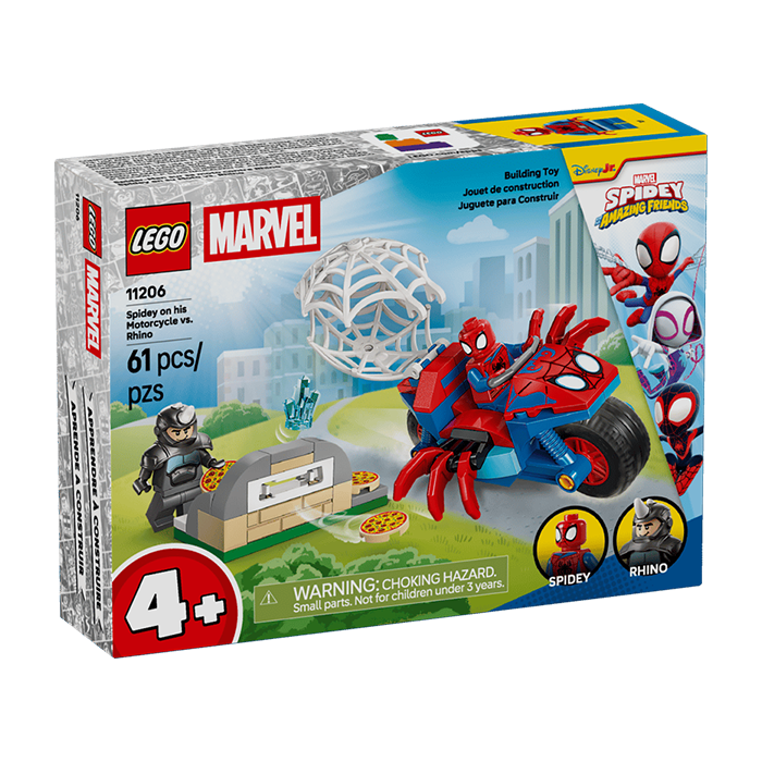 11206 Spidey on his Motorcycle vs. Rhino