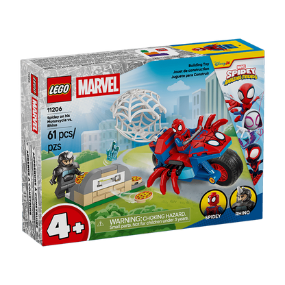 11206 Spidey on his Motorcycle vs. Rhino