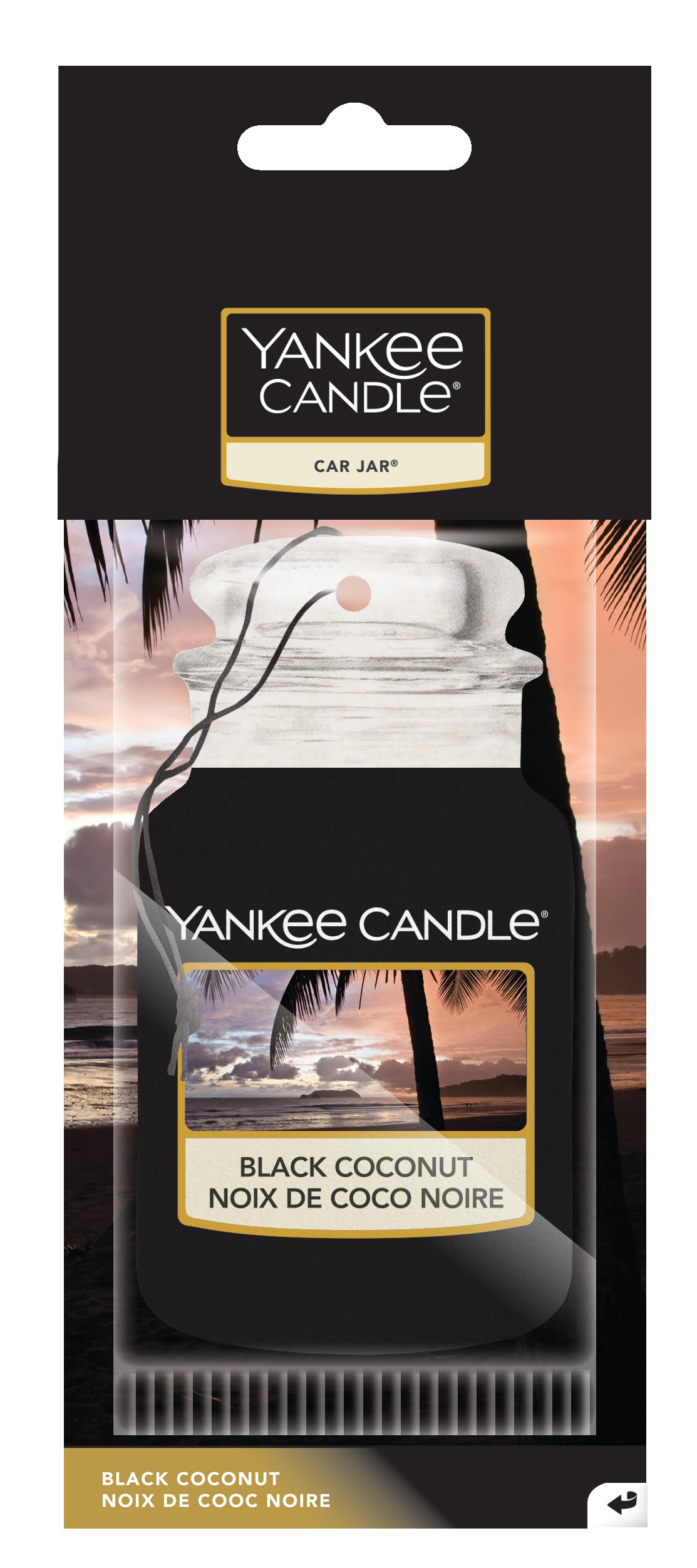 BLACK COCONUT – SINGLE CAR JAR CAR JAR by YANKEE CANDLE at Sundora