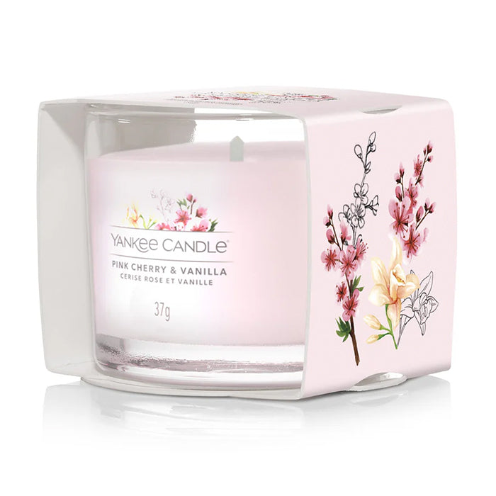Pink Cherry &amp; Vanilla Filled Votive