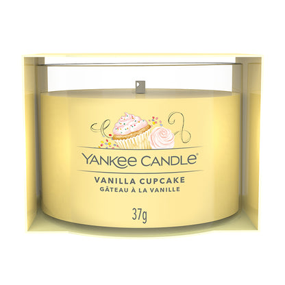 VANILLA CUPCAKE FILLED VOTIVE CANDLE by YANKEE CANDLE at Sundora
